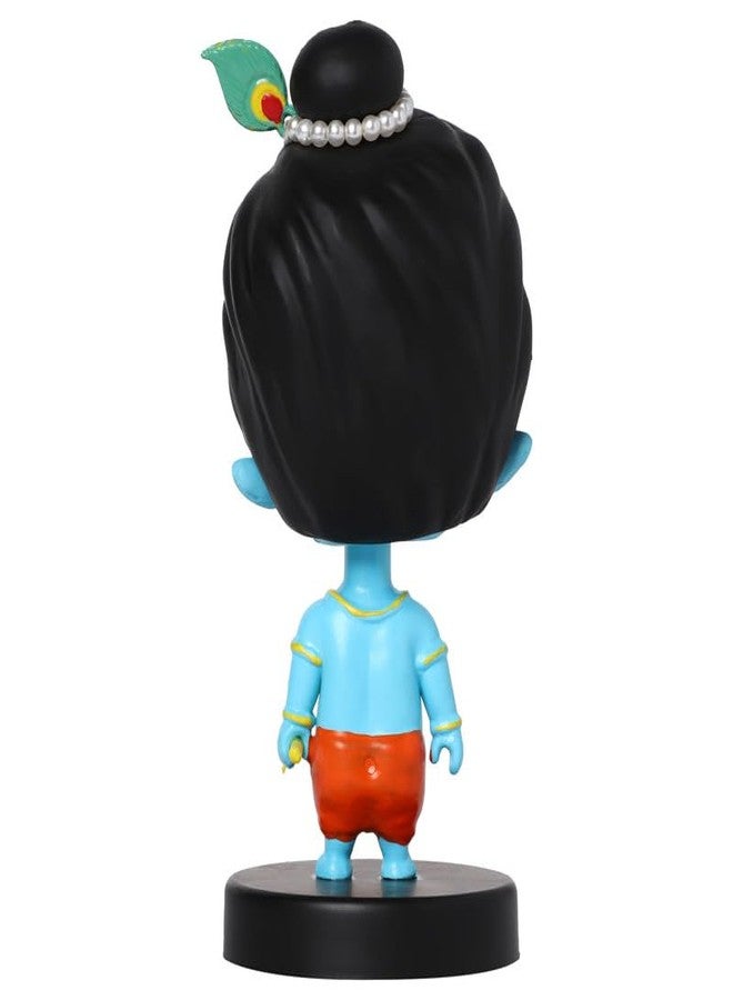 omuda Super Hero Action Figure Limited Edition Bobblehead with Car Holder for Car Dashboard, Office Desk & Study Table (Krishna) - Image 4